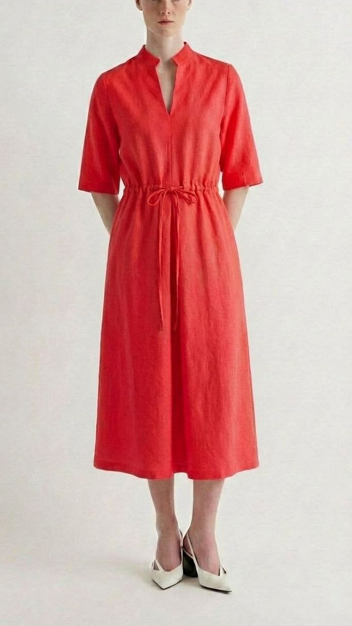 Платье хлопок с кулиской